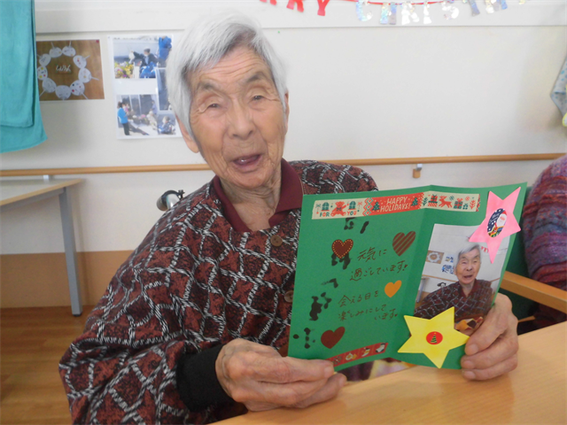 家族様にクリスマスカード作成
