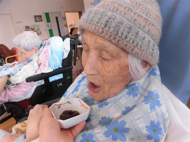 おはぎ食す