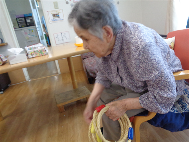 室内で運動