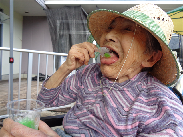 美味しいかき氷で涼