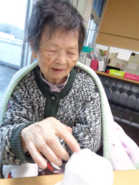 雪だるま触り