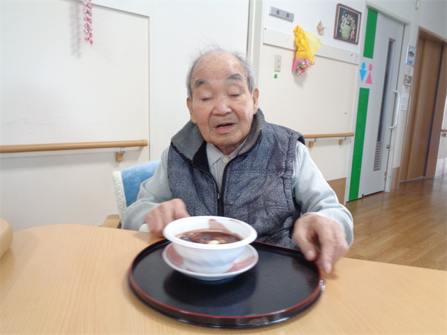 おしるこ頂きました