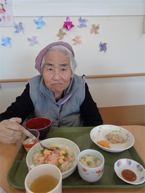 ちらし寿司が出ました
