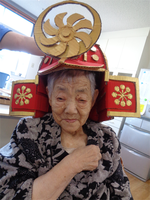 五月飾りの兜と