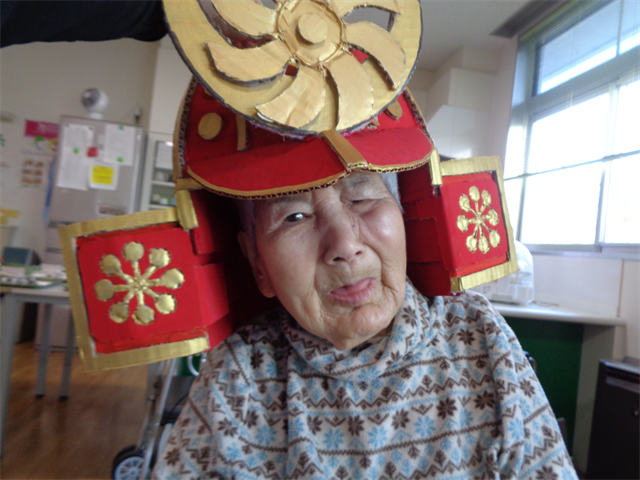 五月飾りの兜と