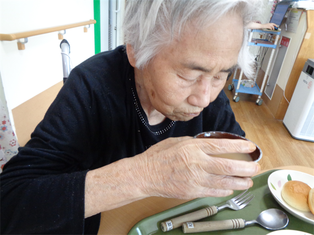 お昼はイワシのつみれ汁