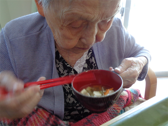 けんちん汁が昼食に