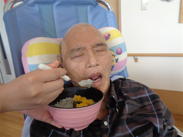 お昼はシラスご飯