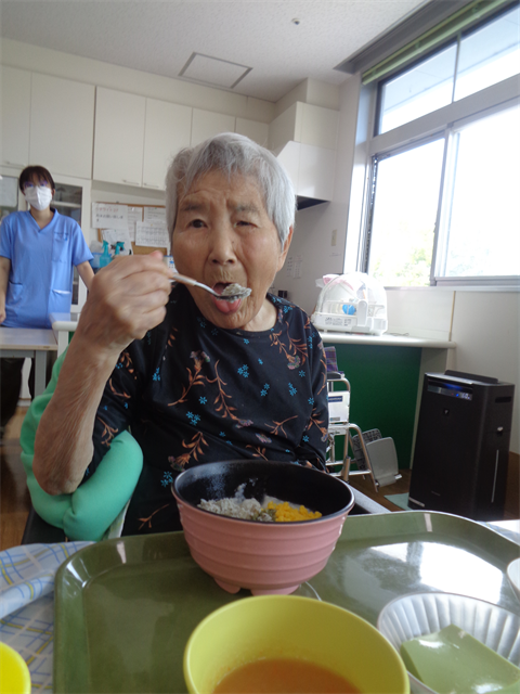 お昼はシラスご飯