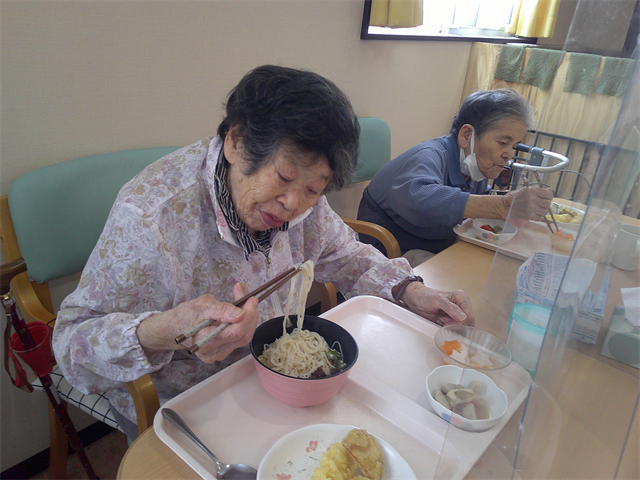 七夕献立でそうめん