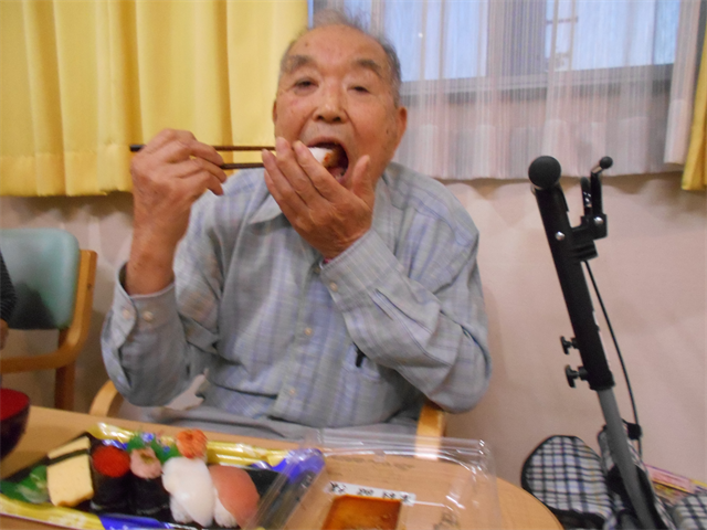 夕食にお寿司