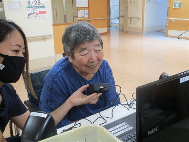 テレビ電話の様子