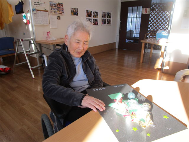 クリスマス飾り付と壁画