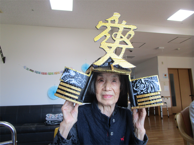 5月節句で手作り兜