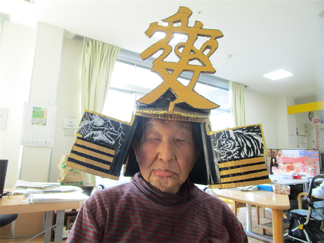 5月節句で手作り兜