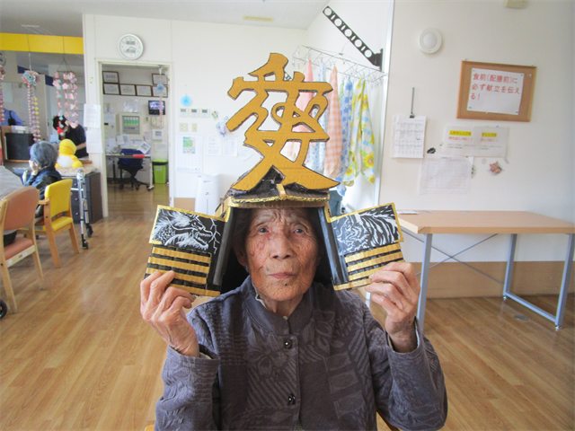 5月節句で手作り兜