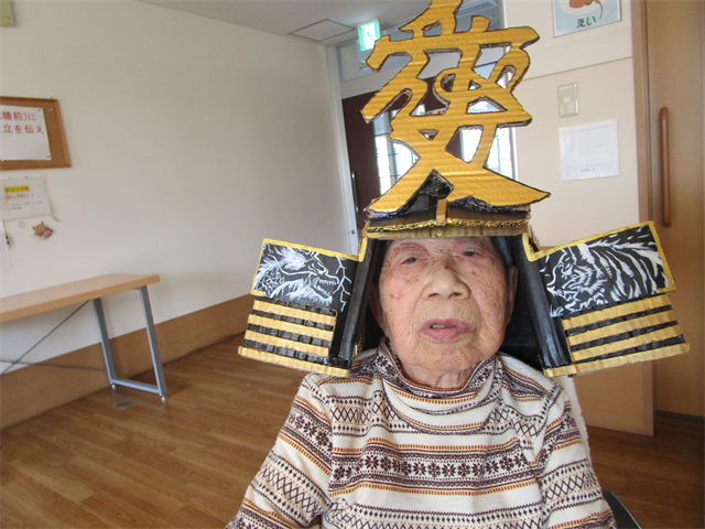 5月節句で手作り兜