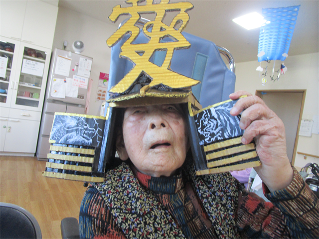 5月節句で手作り兜