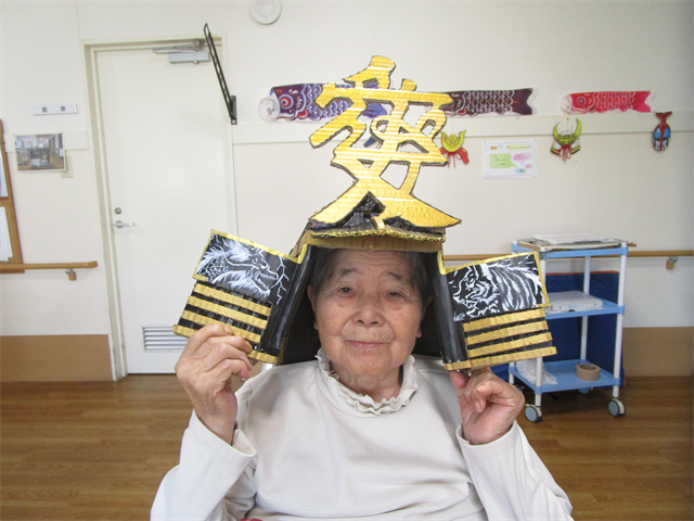 5月節句で手作り兜
