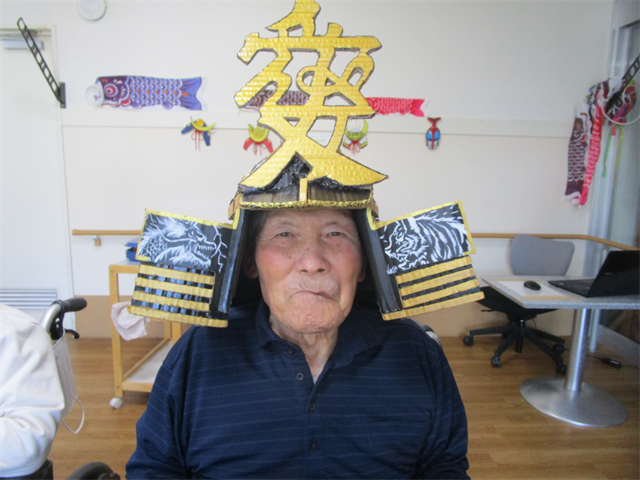 5月節句で手作り兜