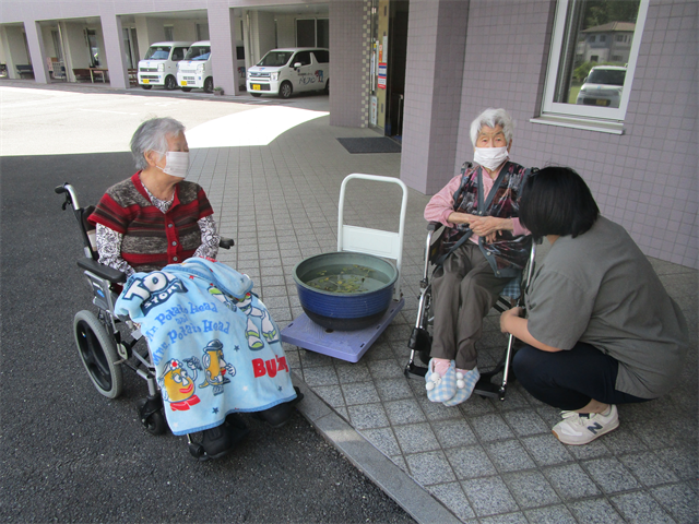 外気浴行いました