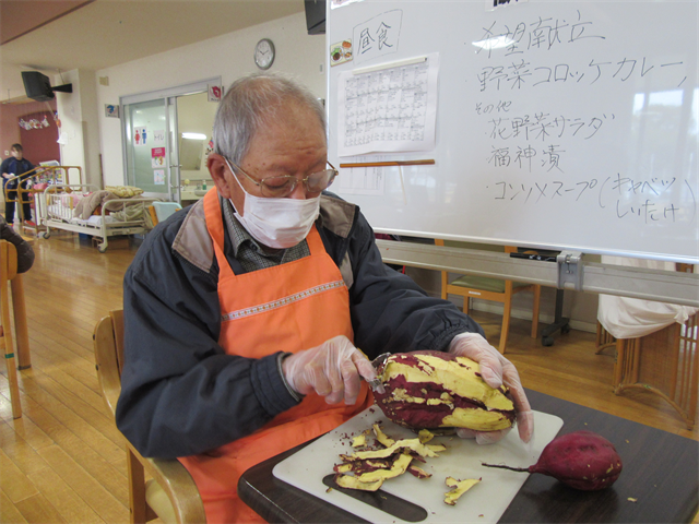 スイートポテト作り