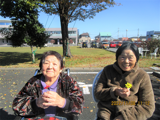 外気浴行う