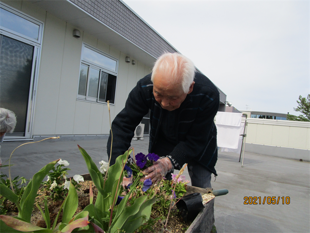田植え、花植えしました