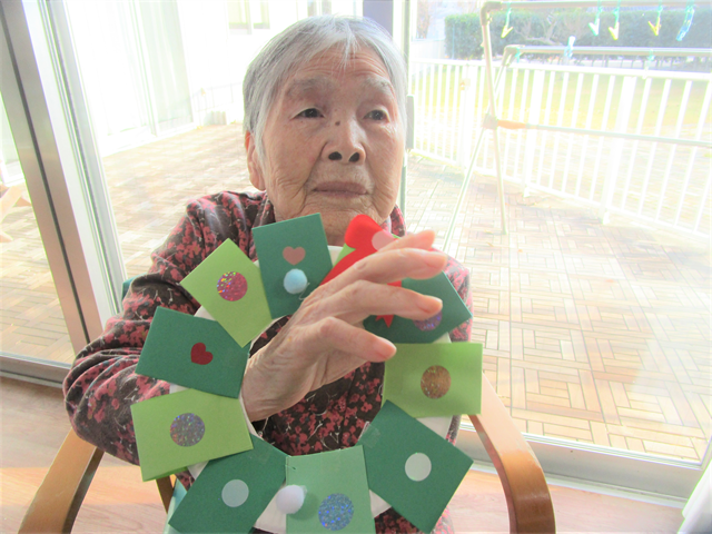 クリスマスリース作り