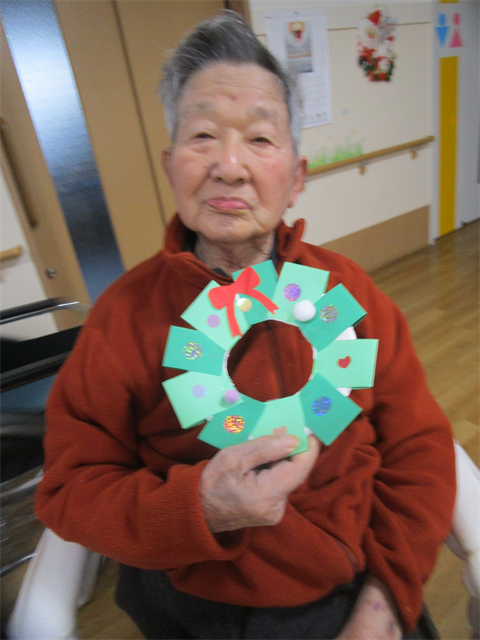 クリスマスリース作り