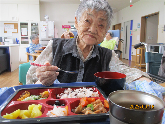 敬老会の昼食