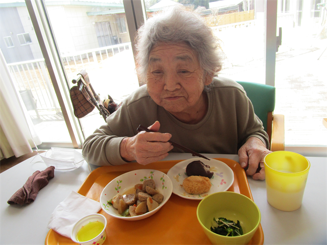 おはぎを食す