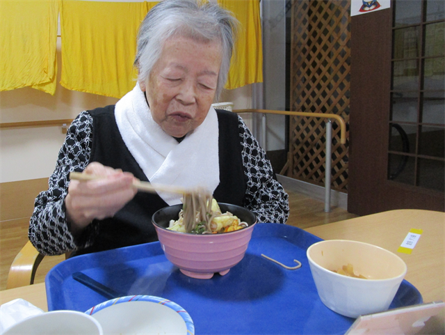 年越しそば食す