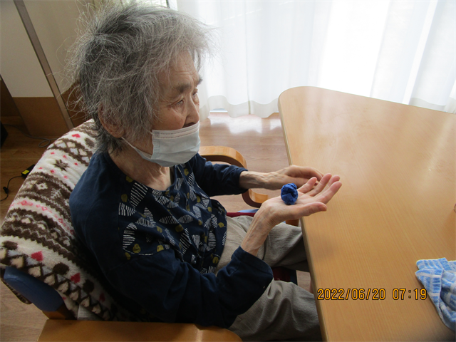 アジサイの壁画