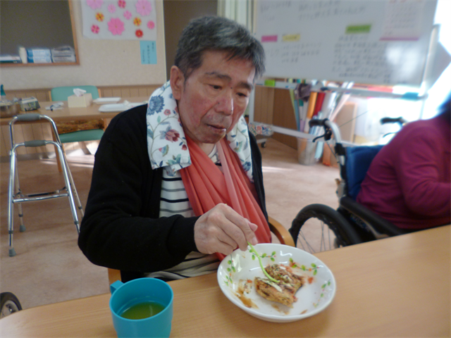  お好み焼き作り