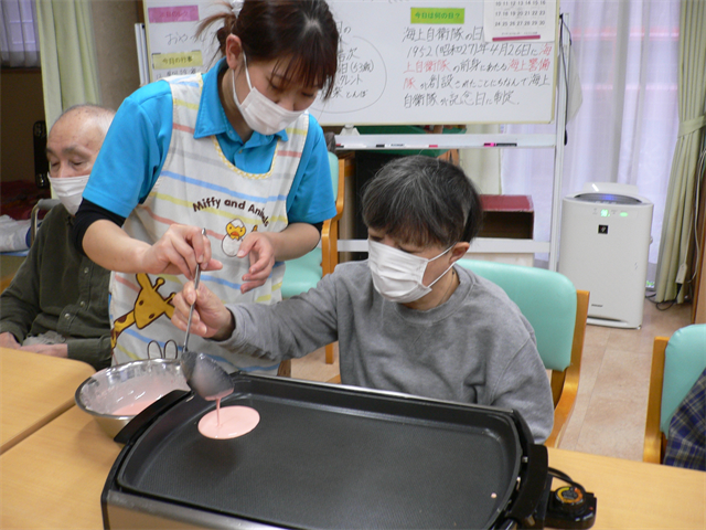 桜餅作り