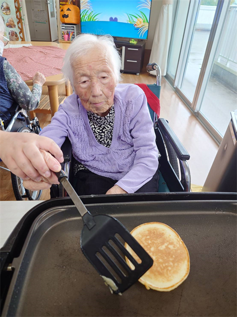 ホットケーキ作り