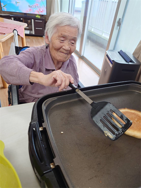 ホットケーキ作り