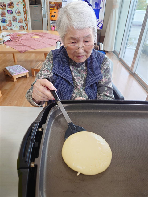 ホットケーキ作り