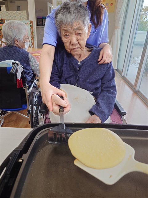 ホットケーキ作り
