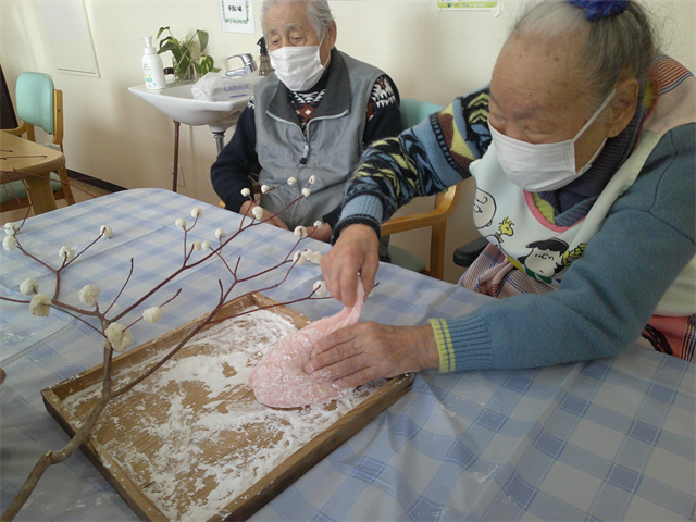 繭玉作り